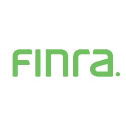 A green logo with the word finra in front of it.